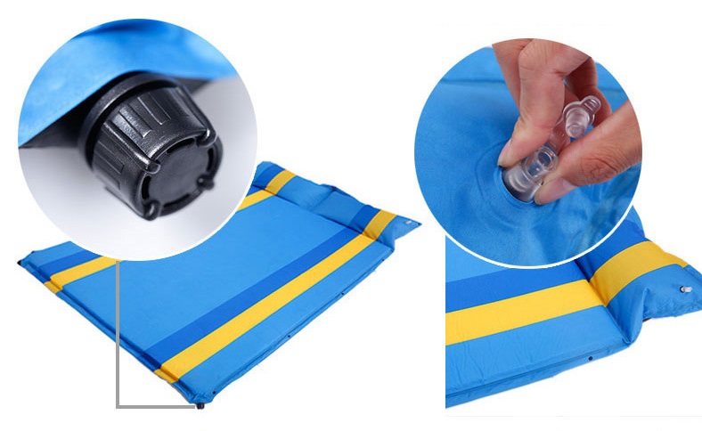 Samonafukovací matrace do auta černo-stříbrná hladká 5cm