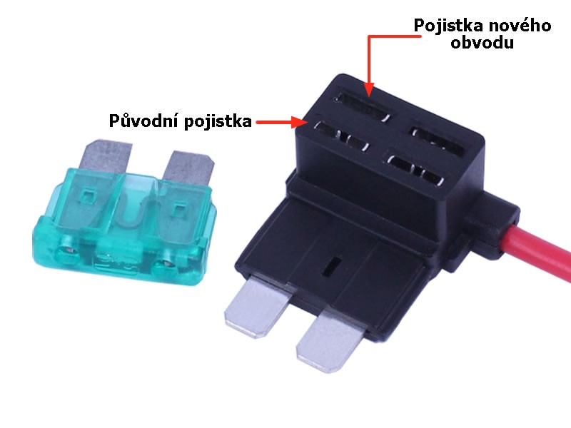 Adaptér pro auto pojistky mini 12V 3-30A