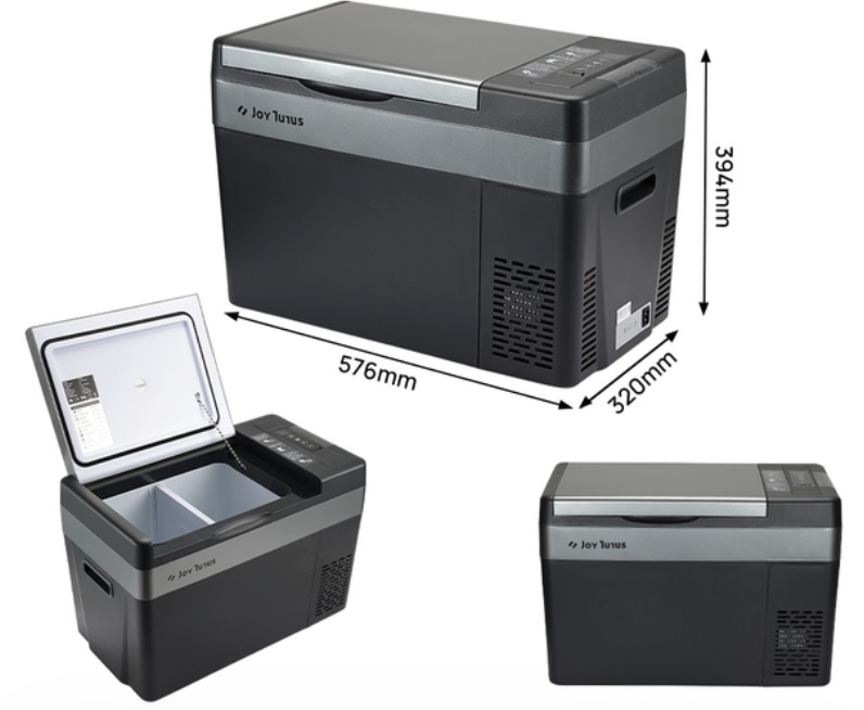 Autochladnička kompresorová, autolednice, objem 28l, napájení 12V, 24V nebo 230V, LCD displej, magnetická dvířka