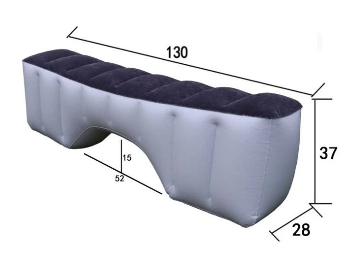 Nafukovací výplň na zadní sedadla automobilů