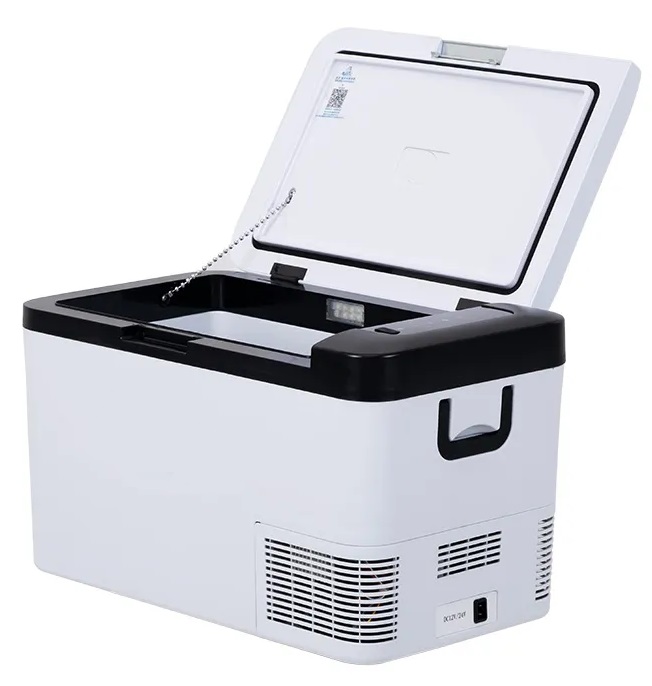 Autochladnička kompresorová, autolednice, objem 25l, napájení 12V, 24V nebo 230V, LCD displej, bluetooth aplikace