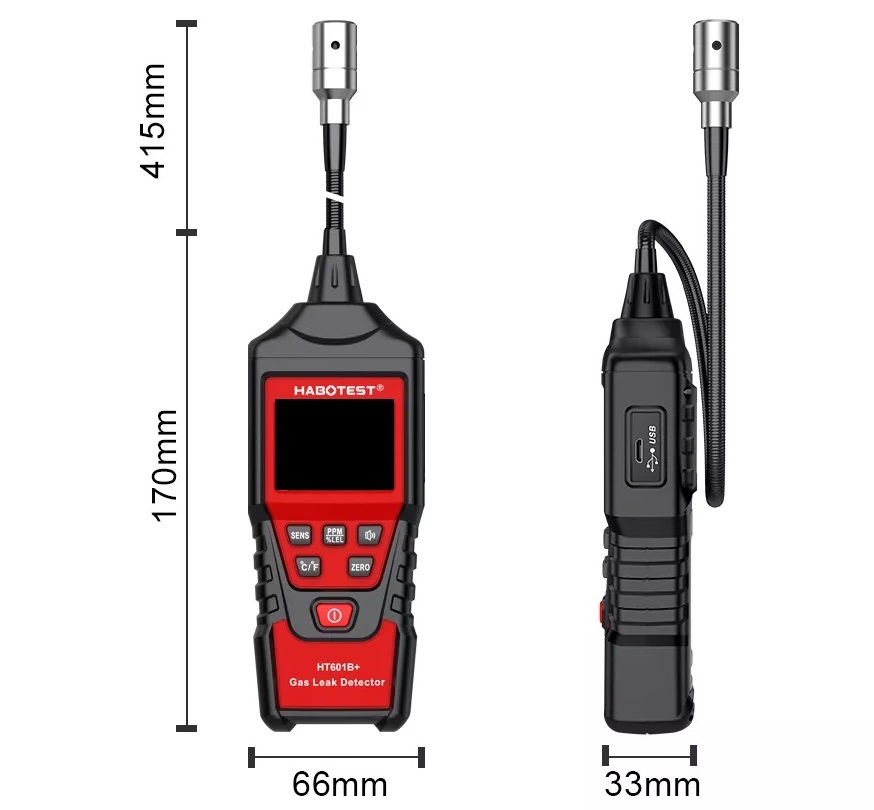 Detektor úniku plynu s vysokou citlivostí