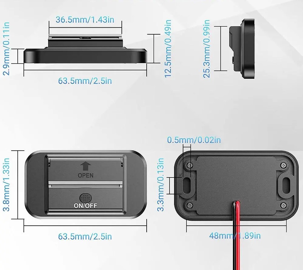 Duální USB nabíječka zásuvka pro nabíjení do karavanu dodávky nebo lodě 2x QC3 12V-24V