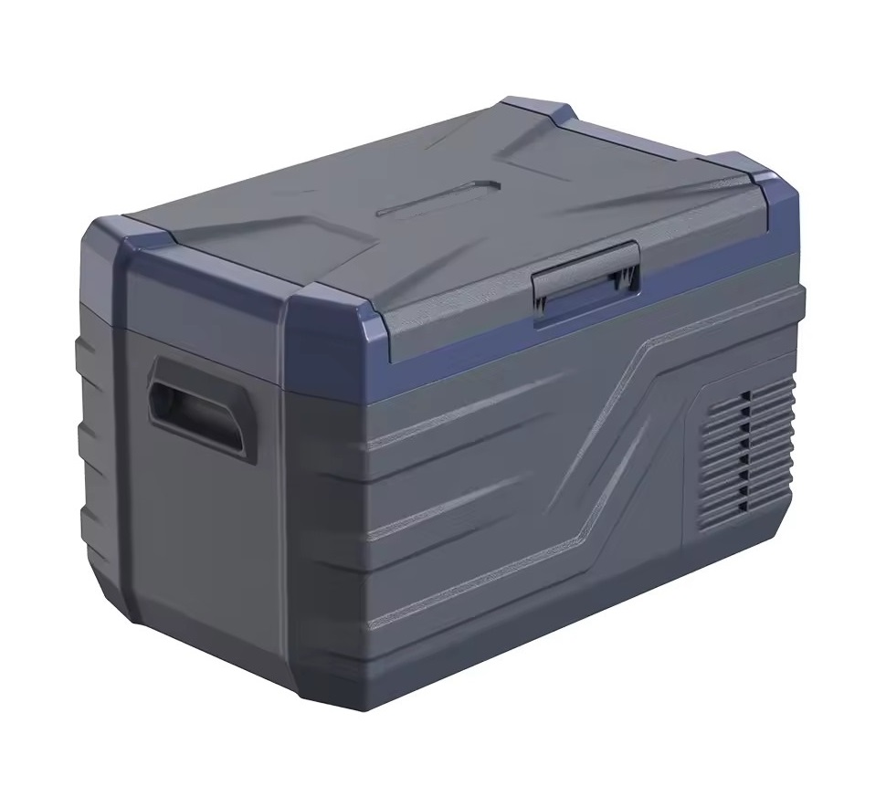 Autochladnička kompresorová, autolednice, objem 30l, napájení 12V, 24V nebo 230V, LCD displej, bluetooth aplikace, šedo-modrá