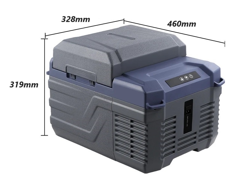 Autochladnička kompresorová, autolednice, objem 12l, napájení 12V, 24V nebo 230V, LCD displej, bluetooth aplikace