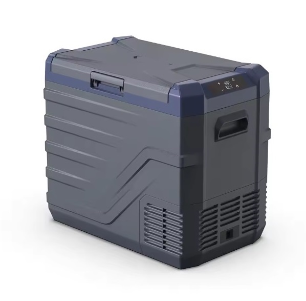 Autochladnička kompresorová, autolednice, objem 50l, napájení 12V, 24V nebo 230V, LCD displej, bluetooth aplikace, šedá