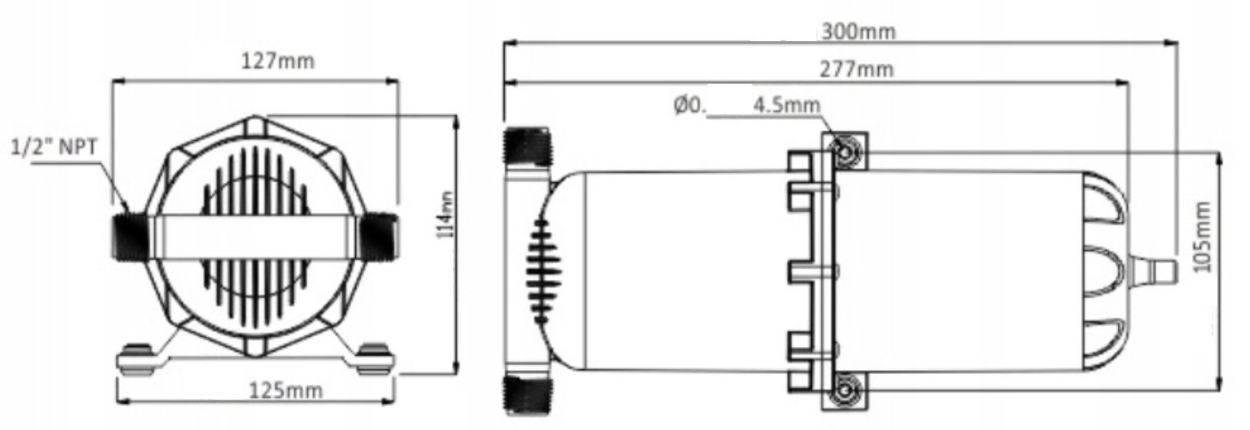 Seaflo expanzní nádoba pro tlaková čerpadla, obejm 1l