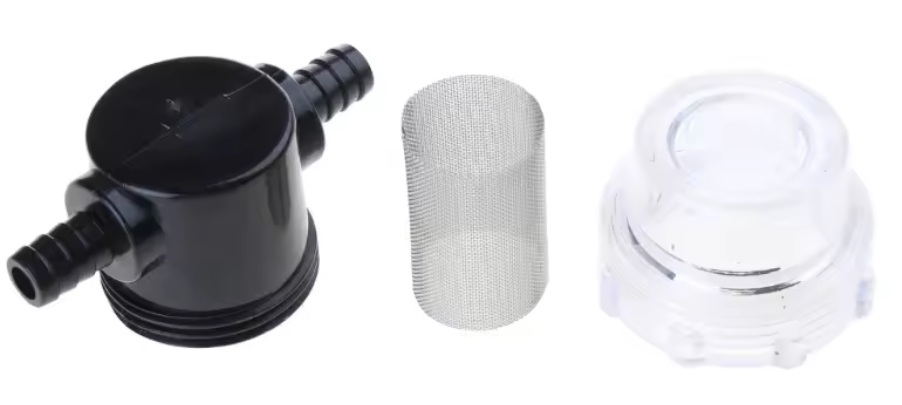 Vodní filtr, hustota filtru 80mesh, připojení hadicový trn 10mm