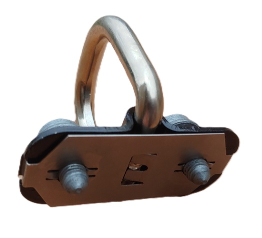 Robustní úchytka pro upevnění nákladu pro dodávky, karavany nebo nákladní automobily včetně dvou šroubů M8 pro uchycení