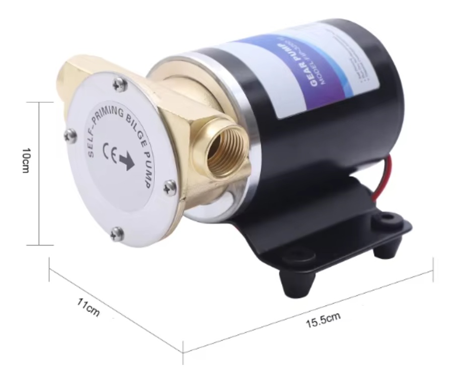 Spínací čerpadlo s rotorem 30l/min, samonasávací, napájení 12V