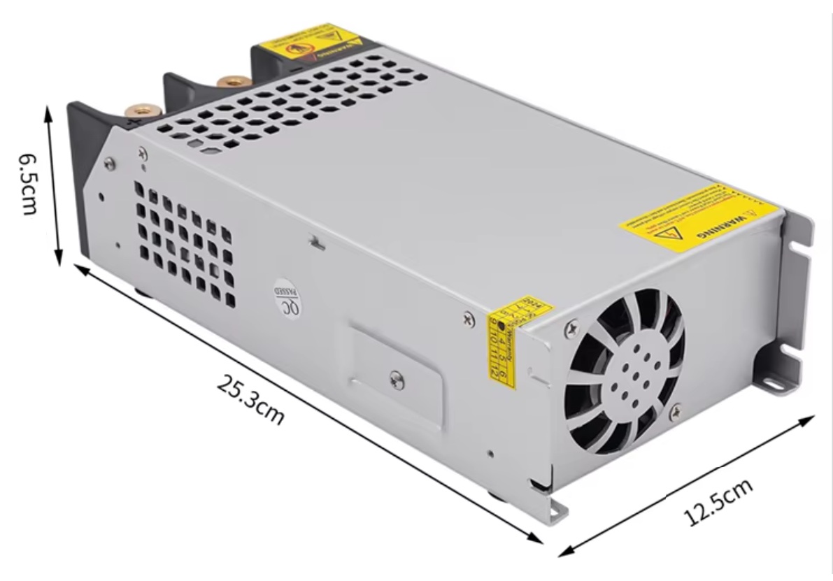 Transformátor elektronický, 24V, 42A, 1000W, převaděč napětí z 240V na 24V, aktivní chlazení ventilátorem