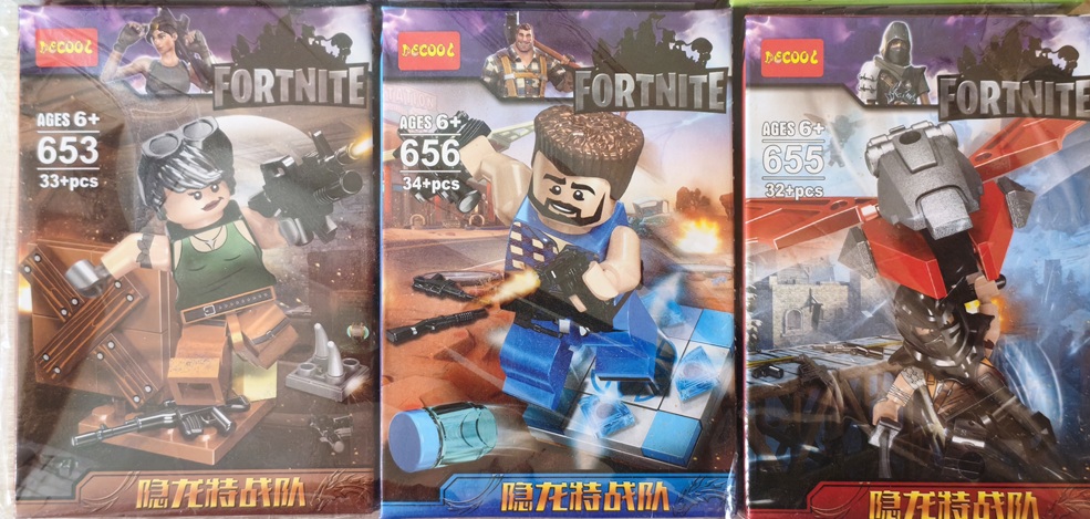 Sada 6 figurek Frotnite - kompatibilní se stavebnicemi typu lego