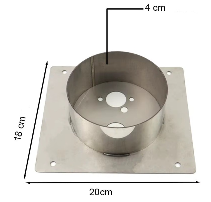 XL-AIRDD Držák pro nezávislé topení s oválnou krytkou 2-8kW