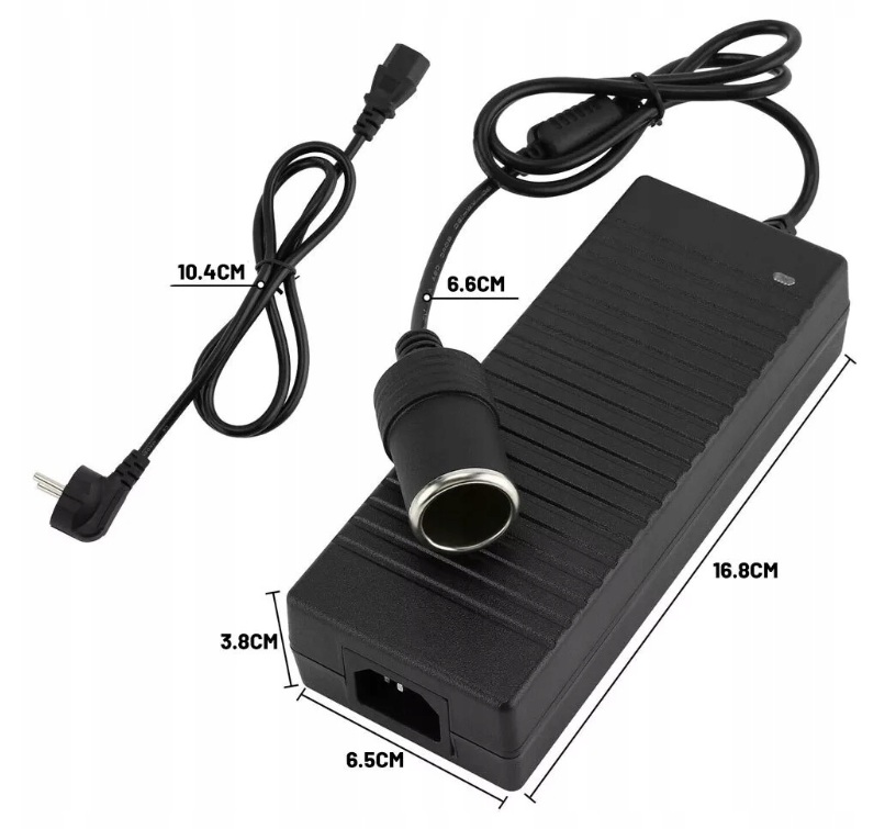 Napájecí zdroj zásuvkový 12V, 10A, Cigaretová zásuvka