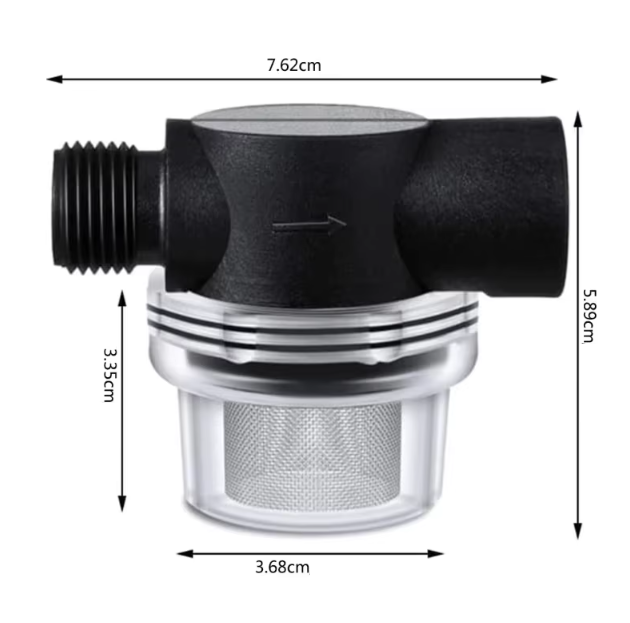 Vodní filtr, hustota filtru 50mesh, připojení vnější závit 1/2 a vnitřní závit 1/2