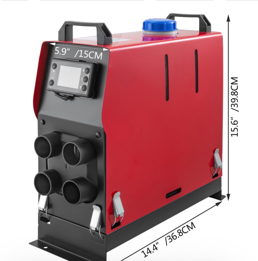 XL-AIRD V14 Nezávislé topení 8kW - přenosné, černý LCD ovladač, 4 výduchy