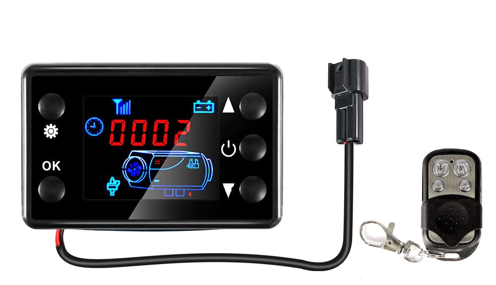 XL-AIRDD Ovládací panel k nezávislému topení barva černá včetně dálkového ovladače