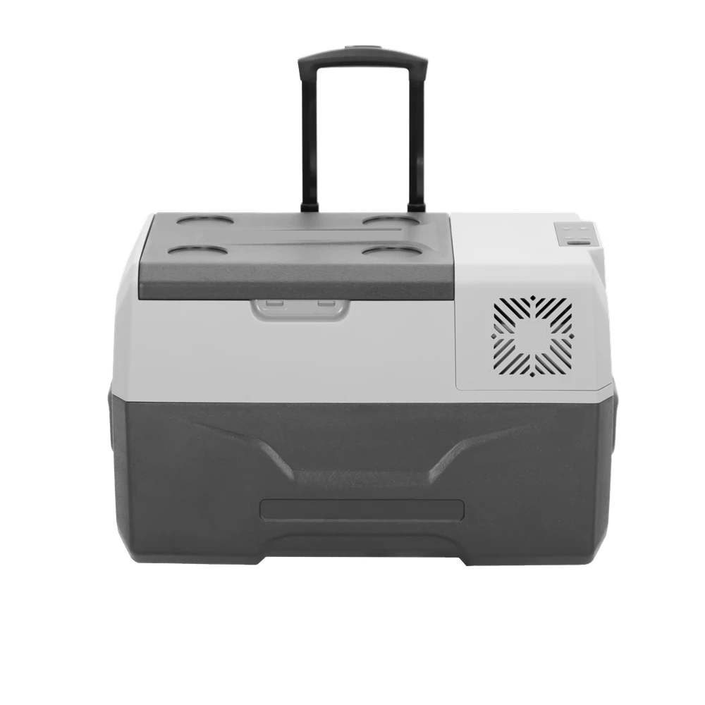 Autochladnička kompresorová, autolednice, objem 30l, napájení 12V, 24V nebo 230V, LCD displej, bluetooth aplikace, s kolečky pro snadný přesun