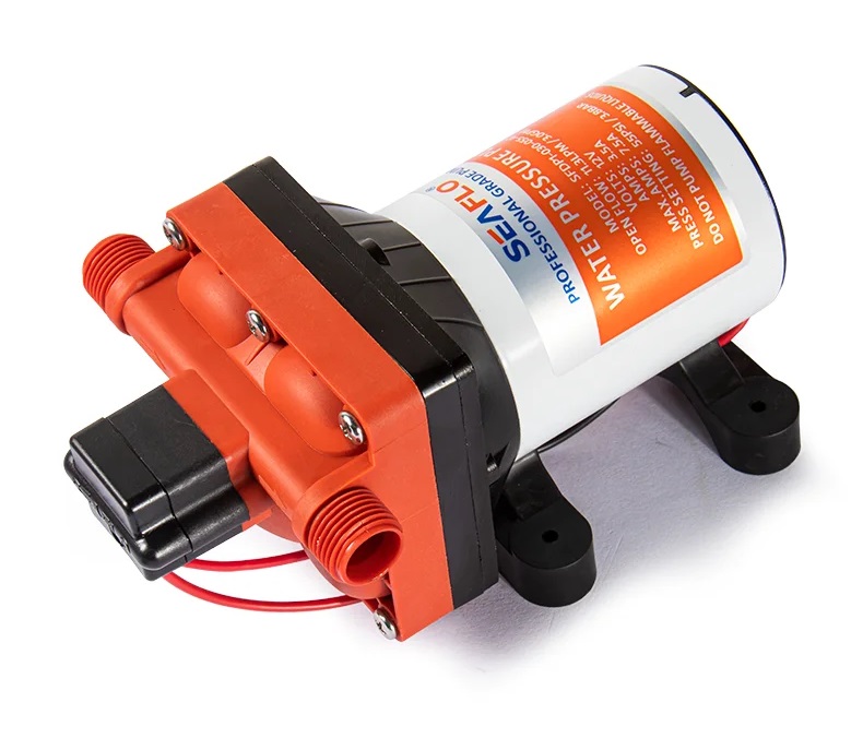 Tlakové membránové čerpadlo 15,1l/min, tlak 55PSI (3,8bar), napájení 24V, Seaflo