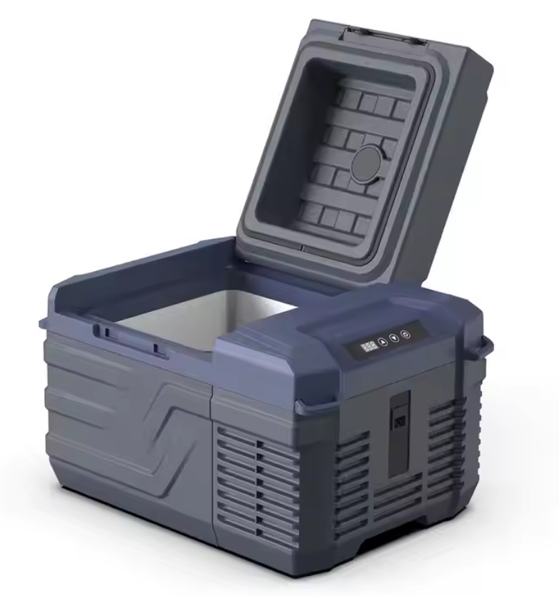 Autochladnička kompresorová, autolednice, objem 12l, napájení 12V, 24V nebo 230V, LCD displej, bluetooth aplikace
