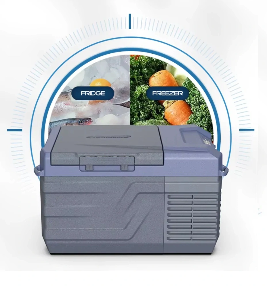 Autochladnička kompresorová, autolednice, objem 9l, napájení 12V, 24V nebo 230V, LCD displej, bluetooth aplikace