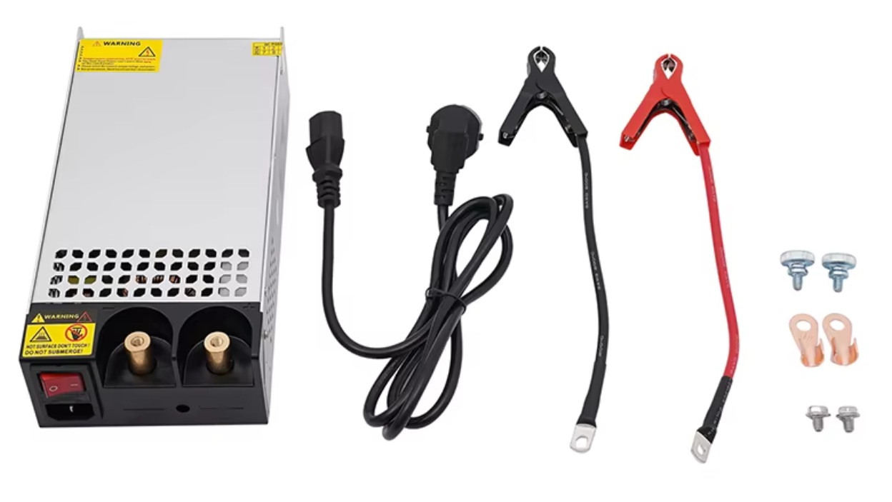 Transformátor elektronický, 24V, 42A, 1000W, převaděč napětí z 240V na 24V, aktivní chlazení ventilátorem