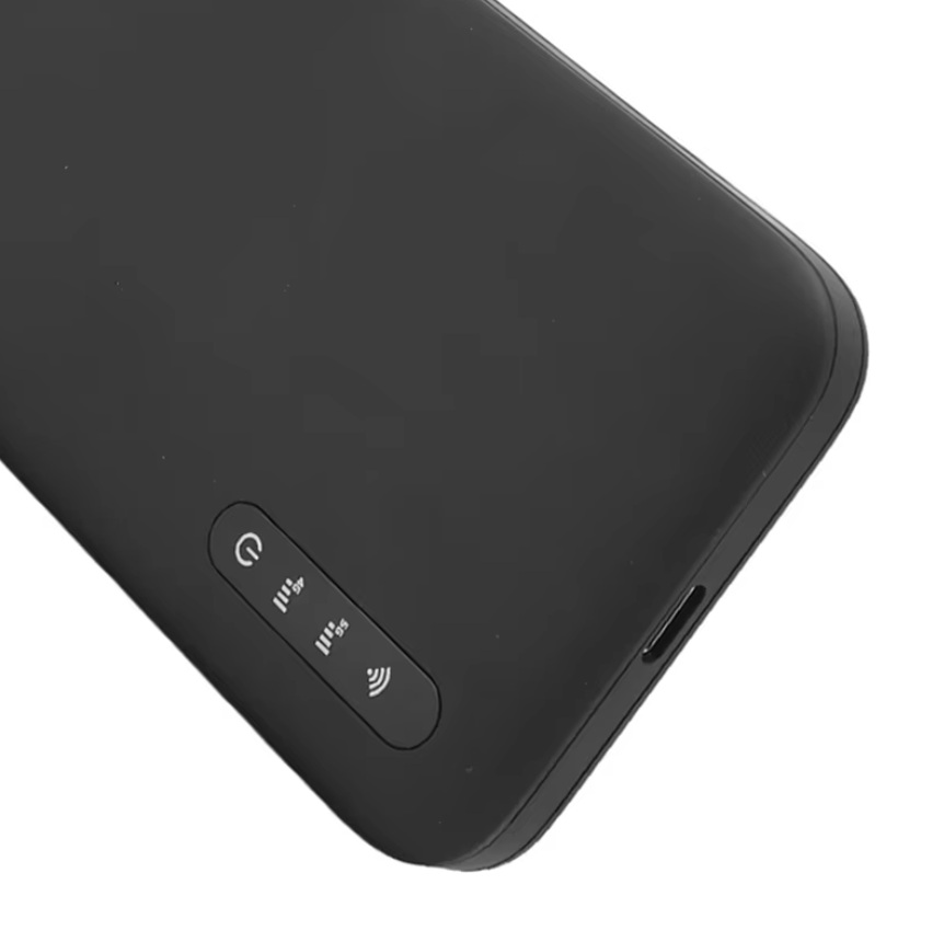 ROZBALENO - 5G Mobilní Wi-Fi modem, hotspot pro SIM kartu, WIFI6 2,4 a 5,8Ghz, baterie 6100mAh, pro 16 zařízení, černý