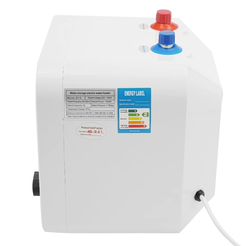 Elektrický bojler 8l pod umyvadlo 1500W/230V s digitálním ukazatelem teploty