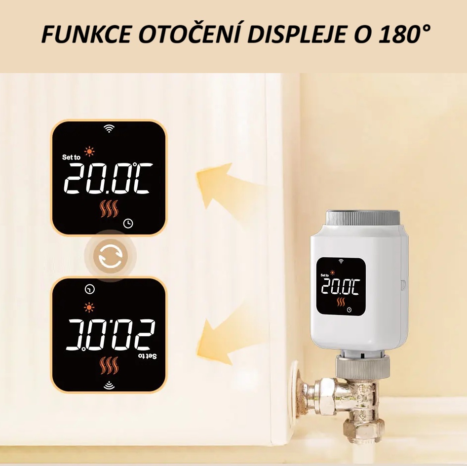 Chytrá termostatická hlavice Tuya Zigbee 3.0 – Wi-Fi regulátor topení pro Alexa a Google Home