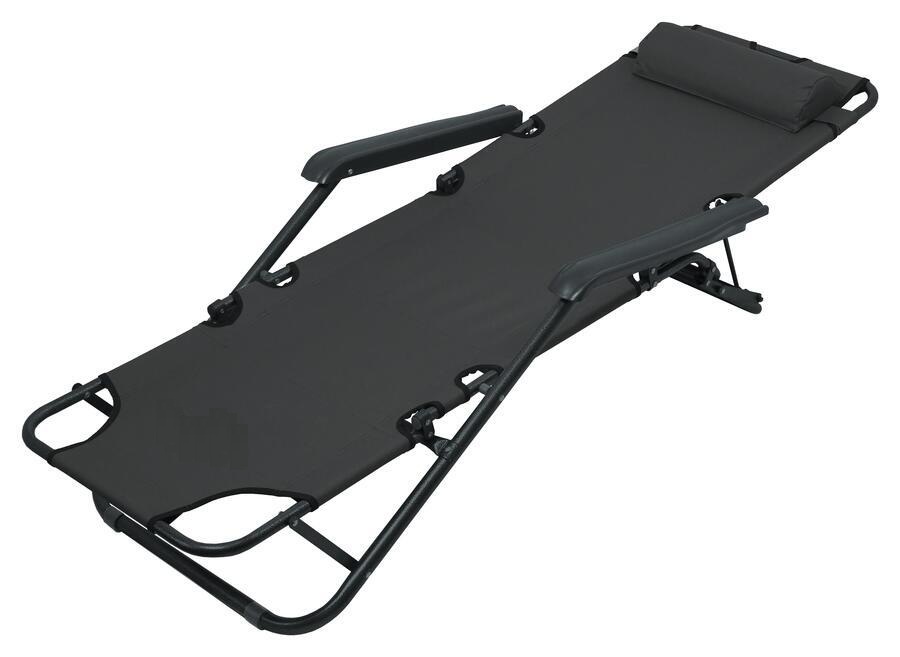 Skládací zahradní lehátko a rybářské křeslo 2v1