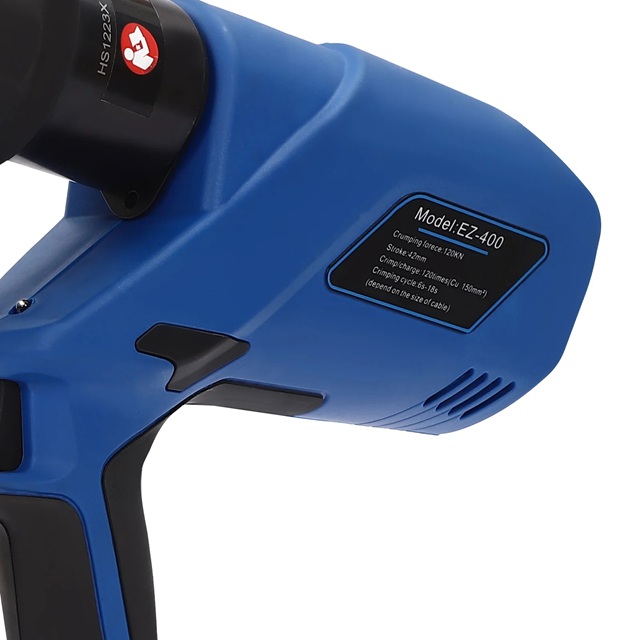 Profesionální aku hydraulické lisovací kleště e sadou dvanácti matric, 2x baterie, LCD displej