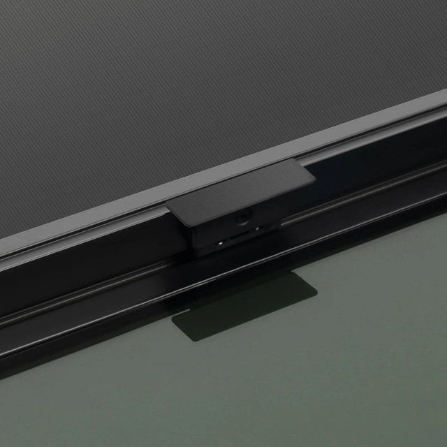 RV Camper Boční okno černé posuvné, moskytiéra a vnitřní rámeček, vnější barva černá, rozměr 1000x400mm