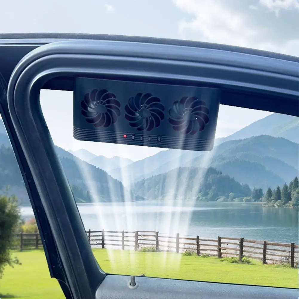 Trojitý solární ochlazovač interiéru vozu s hybridním USB napájením barva bílá