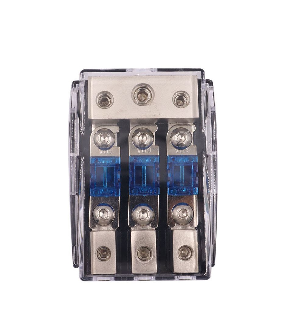 Distribuční blok pouzdro pro 3 pojistky MIDI nebo ANL MINI pro pojistky o délce 41mm