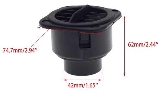 XL-AIRDD Koncovka na rozvod vzduchu 42mm