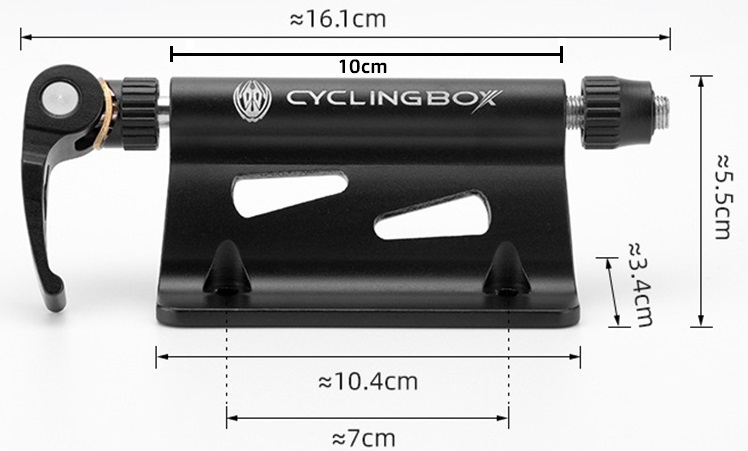 Držák na přední vidlici kola barva černá, úchyt na kolo do auta nebo do garáže