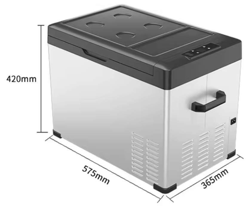 Autochladnička kompresorová, autolednice, LCD displej, bluetooth aplikace, autolednice, objem 40l, napájení 12V, 24V nebo 230V
