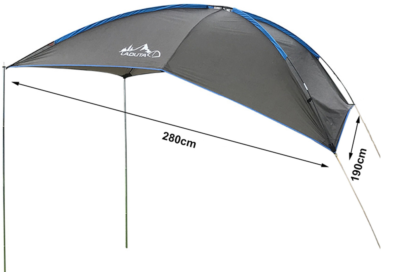 Stanový přístřešek na zadní dveře auta - střední