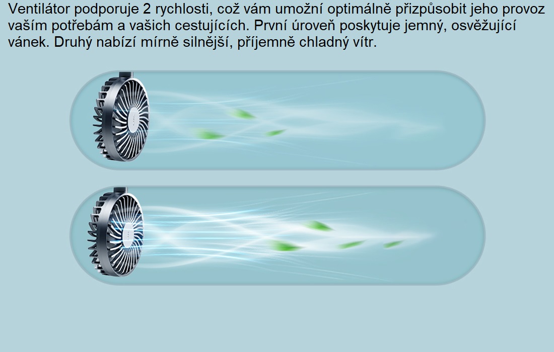 Baseus ventilátor do auta 