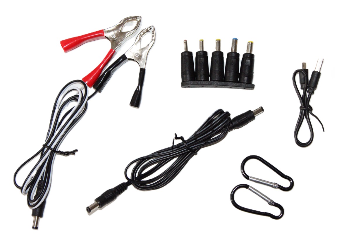 Přenosný solární panel 21W s konektory 12V a 5V USB, solární nabíječka, USB konektor, poutka pro uchycení