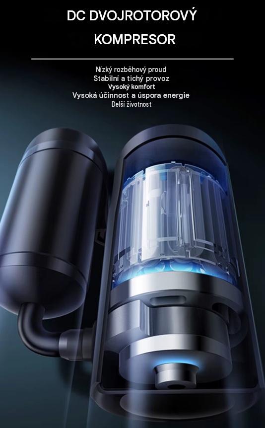 Vestavná kompresorová klimatizace CU20 12V, chladící výkon 8000BTU/2200W