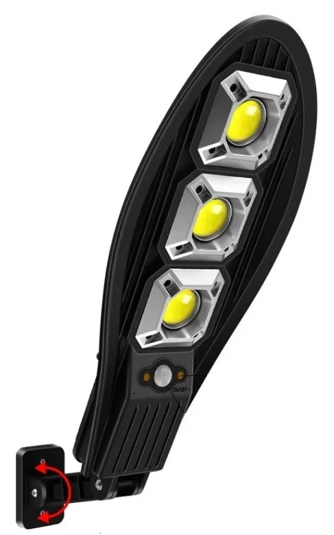 Venkovní solární LED světlo s pohybovým senzorem 300W, baterie 3700mAh