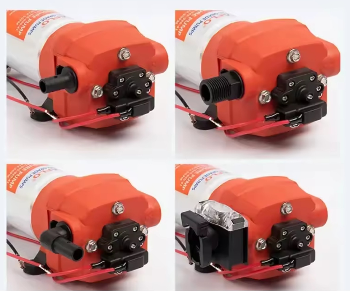 Tlakové membránové čerpadlo 10l/min, tlak 17PSI (1,2bar), napájení 24V, Seaflo