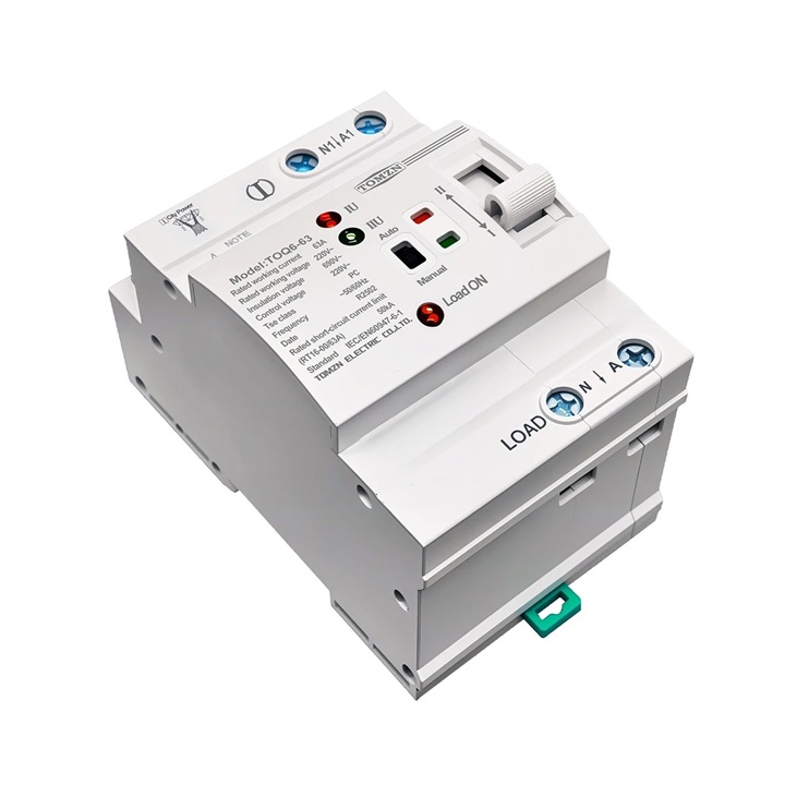 Automatický přepínač sítí - napájení 2 kontaky (N a L) 230V 63A