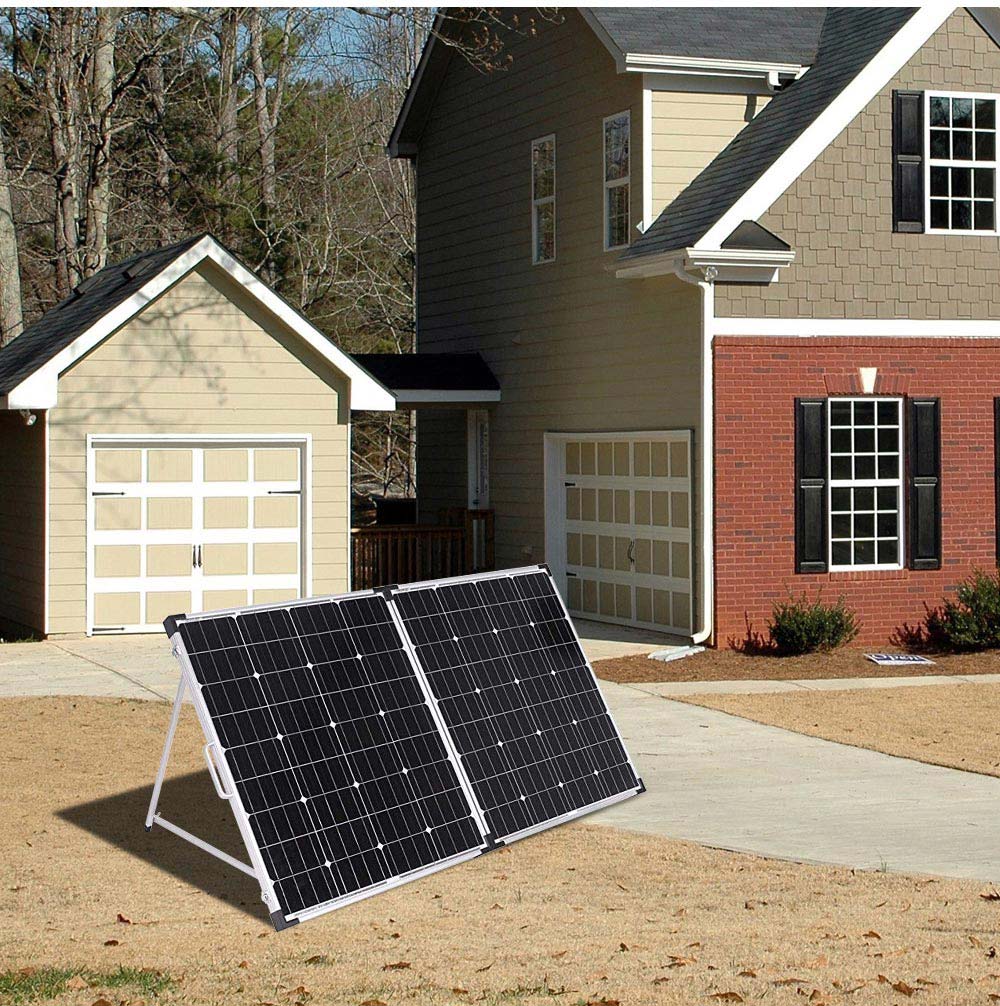 Přenosný solární panel v hliníkovém rámu 200Wp, 11A, skládací solární panel