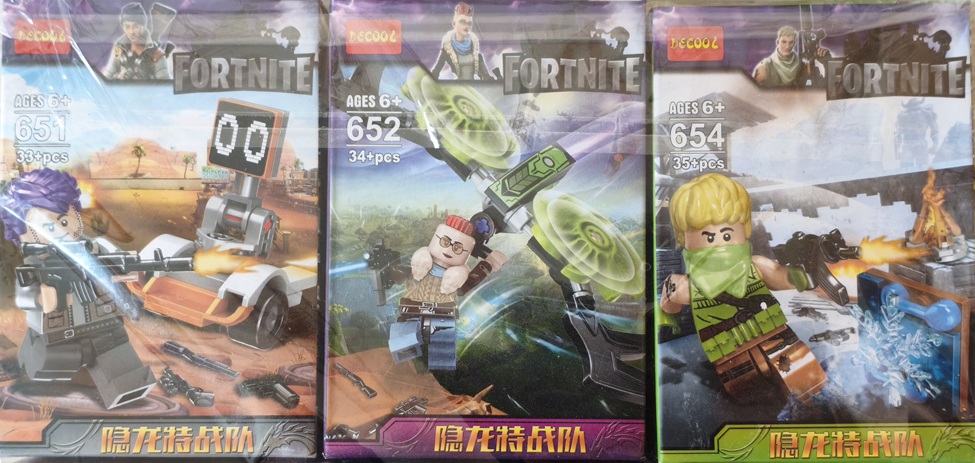 Sada 6 figurek Frotnite - kompatibilní se stavebnicemi typu lego