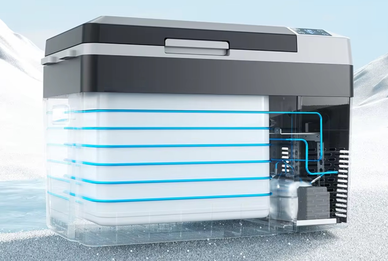 Autochladnička kompresorová, autolednice, objem 29l, napájení 12V, 24V nebo 230V, LCD displej