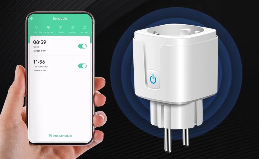 Chytrá WiFi zásuvka 16A s měřením spotřeby – Tuya / Smart Life, Google Home & Alexa