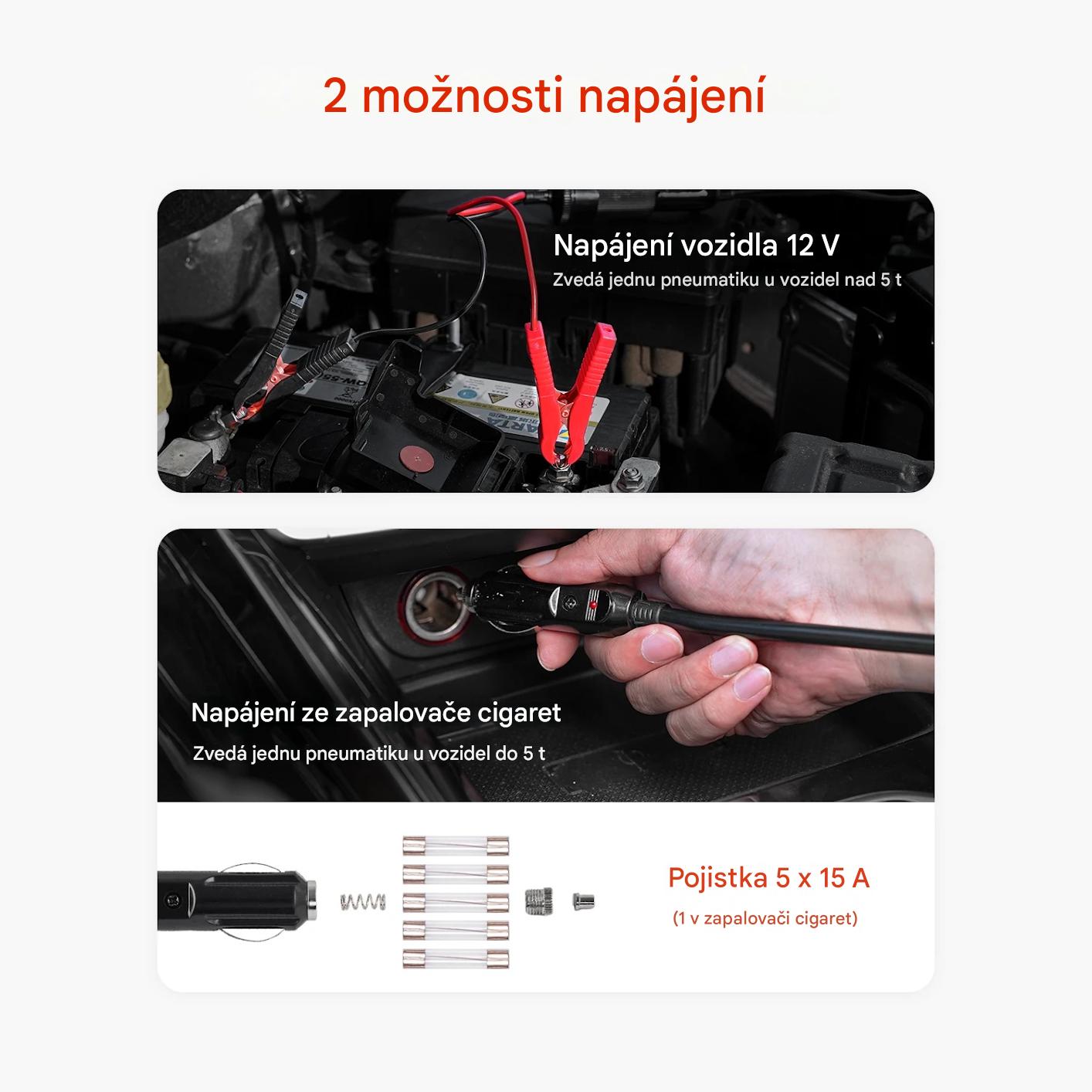 Automatický elektrický zvedák 5 tun pro dodávky SUV a osobní automobily s kompresorem