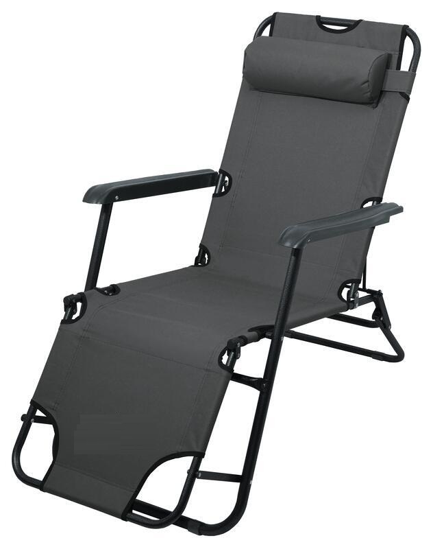 Skládací zahradní lehátko a rybářské křeslo 2v1